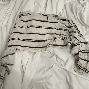 Cropped out from under long sleeve urban outfitters striped